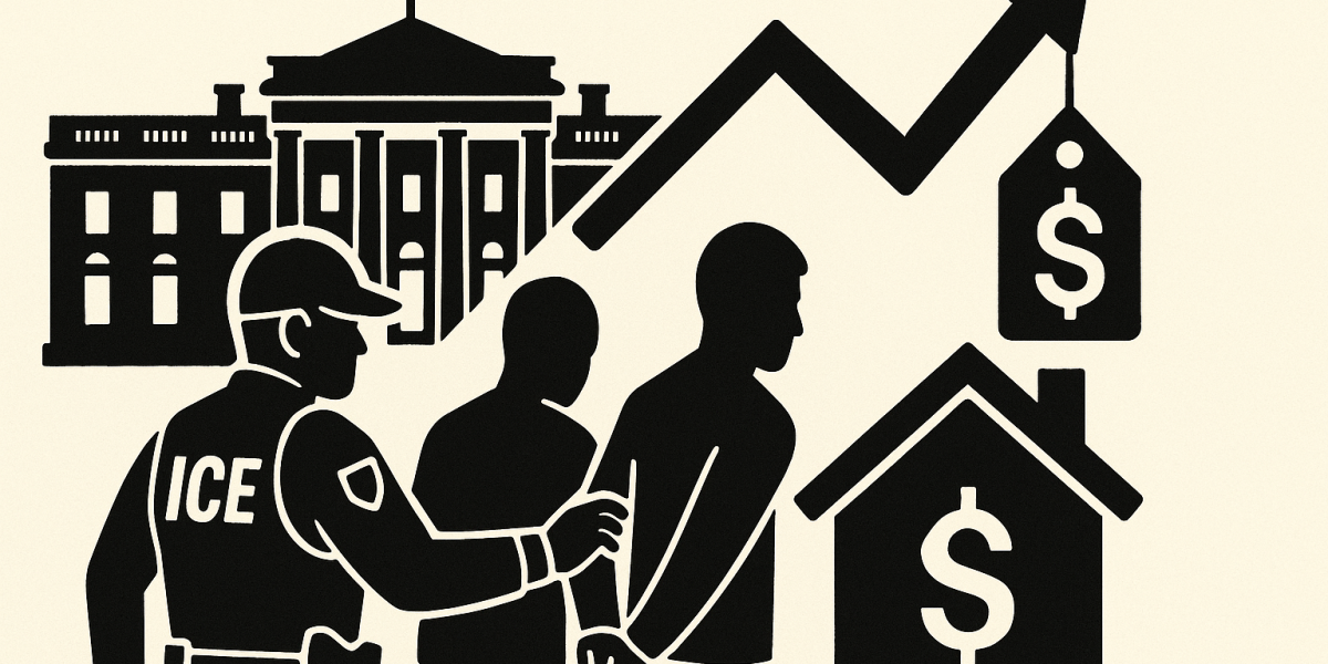 Manifestation devant la Maison‑Blanche liée aux opérations de l'ICE et au débat sur le logement